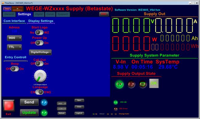Setting Window<br />Has Troble with the Software Bug in the Module :(